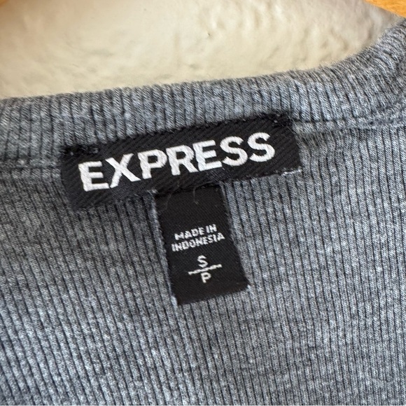 Express Tie Neck lightweight Sweater top - Picture 2 of 3